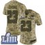 Nike New England Patriots #23 Patrick Chung Camo Super Bowl LIII Bound Womens Stitched NFL Limited 2018 Salute to Service Jersey