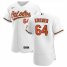 Baltimore Orioles #64 Dean Kremer Mens Nike White Home 2020 Authentic Player MLB Jersey