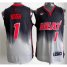 Miami Heat 1 Chris Bosh Black Grey Revolution 30 Swingman NBA Jerseys Cheap