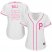 Pittsburgh Pirates #55 Josh Bell White/Pink Fashion Womens Stitched MLB Jersey