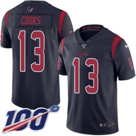 Nike Houston Texans #13 Brandin Cooks Navy Blue Mens Stitched NFL Limited Rush 100th Season Jersey