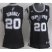 Women San Antonio Spurs 20 Manu Ginobili Black Revolution 30 Swingman NBA Jerseys