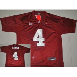 Alabama Crimson Tide 4 Mark Barron Crimson College Football Jersey
