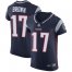 Nike New England Patriots #17 Antonio Brown Navy Blue Team Color Mens Stitched NFL Vapor Untouchable Elite Jersey