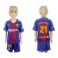Barcelona #21 Andre Gomes Home Kid Soccer Club Jersey