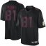 Nike Washington Football Team #81 Art Monk Black Mens Stitched NFL Impact Limited Jersey