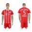Bayern Munchen #5 Benatia Home Soccer Club Jersey