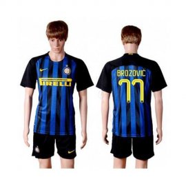 Inter Milan #77 Brozovic Home Soccer Club Jersey