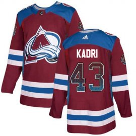 Adidas Colorado Avalanche #43 Nazem Kadri Burgundy Home Authentic Drift Fashion Stitched NHL Jersey