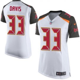 Nike Tampa Bay Buccaneers #33 Carlton Davis III White Womens Stitched NFL New Elite Jersey