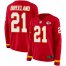 Nike Kansas City Chiefs #21 Bashaud Breeland Red Team Color Womens Stitched NFL Limited Therma Long Sleeve Jersey