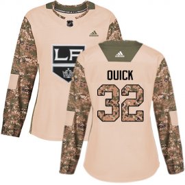 Adidas Los Angeles Kings #32 Jonathan Quick Camo Authentic 2017 Veterans Day Womens Stitched NHL Jersey