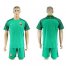 Brazil Blank Green Goalkeeper Soccer Country Jersey