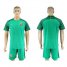 Brazil Blank Green Goalkeeper Soccer Country Jersey