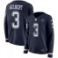 Nike Dallas Cowboys #3 Garrett Gilbert Navy Blue Team Color Womens Stitched NFL Limited Therma Long Sleeve Jersey