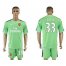 Arsenal #33 Cech Green Goalkeeper Soccer Club Jersey