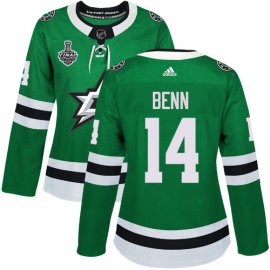 Adidas Dallas Stars #14 Jamie Benn Green Home Authentic Womens 2020 Stanley Cup Final Stitched NHL Jersey