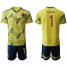 Colombia #1 Ospina Home Soccer Country Jersey