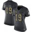 Nike New York Giants #19 Kenny Golladay Black Womens Stitched NFL Limited 2016 Salute to Service Jersey