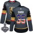 Adidas Vegas Golden Knights #35 Oscar Dansk Grey Home Authentic USA Flag 2018 Stanley Cup Final Womens Stitched NHL Jersey
