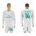 Real Madrid #14 Casemiro White Home Long Sleeves Soccer Club Jersey