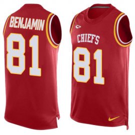 Nike Kansas City Chiefs #81 Kelvin Benjamin Red Team Color Mens Stitched NFL Limited Tank Top Jersey