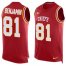 Nike Kansas City Chiefs #81 Kelvin Benjamin Red Team Color Mens Stitched NFL Limited Tank Top Jersey