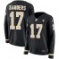 Nike New Orleans Saints #17 Emmanuel Sanders Black Team Color Womens Stitched NFL Limited Therma Long Sleeve Jersey