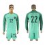 Portugal #22 Carvalho Away Long Sleeves Soccer Country Jersey