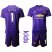 Manchester United #1 De Gea Purple Goalkeeper Kid Soccer Club Jersey