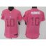 Nike New York Giants #10 Eli Manning Pink Sweetheart Womens Stitched NFL Elite Jersey