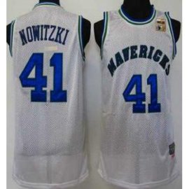 2011 NBA Champions Dallas Mavericks 41 Dirk Nowitzki White Jersey Cheap
