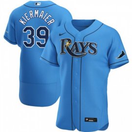 Tampa Bay Rays #39 Kevin Kiermaier Mens Nike Light Blue Alternate 2020 Authentic Player MLB Jersey