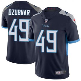 Nike Tennessee Titans #49 Nick Dzubnar Navy Blue Team Color Mens Stitched NFL Vapor Untouchable Limited Jersey