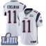 Nike New England Patriots #11 Julian Edelman White Super Bowl LIII Bound Youth Stitched NFL Vapor Untouchable Limited Jersey
