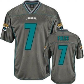 Nike Jacksonville Jaguars #7 Nick Foles Grey Youth Stitched NFL Elite Vapor Jersey