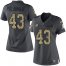 Nike Pittsburgh Steelers #43 Troy Polamalu Black Womens Stitched NFL Limited 2016 Salute to Service Jersey