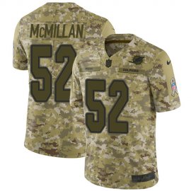 Nike Miami Dolphins #52 Raekwon McMillan Camo Mens Stitched NFL Limited 2018 Salute To Service Jersey