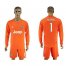Juventus #1 Buffon Orange Goalkeeper Long Sleeves Soccer Club Jersey