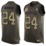 Nike Washington Football Team #24 Josh Norman Green Mens Stitched NFL Limited Salute To Service Tank Top Jersey