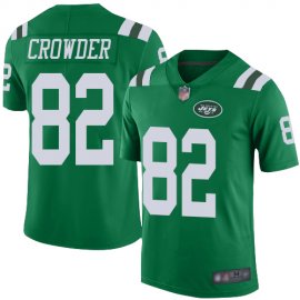 Nike New York Jets #82 Jamison Crowder Green Mens Stitched NFL Limited Rush Jersey