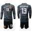 Spain #13 Arrizabalaga Black Long Sleeves Goalkeeper Soccer Country Jersey