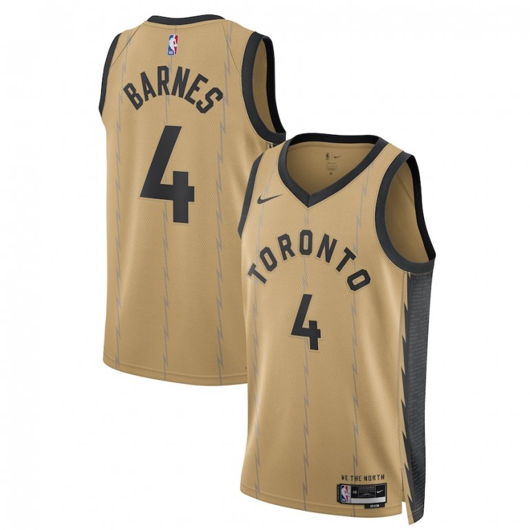 Scottie Barnes Toronto Raptors Nike Unisex 2023/24 Swingman Jersey – Gold – City Edition