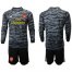 Arsenal Blank Black Long Sleeves Goalkeeper Soccer Club Jersey