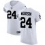Nike Las Vegas Raiders #24 Charles Woodson White Mens Stitched NFL Vapor Untouchable Elite Jersey