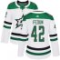 Adidas Dallas Stars #42 Taylor Fedun White Road Authentic Womens Stitched NHL Jersey