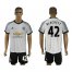 Manchester United #42 Blackett White Soccer Club Jersey