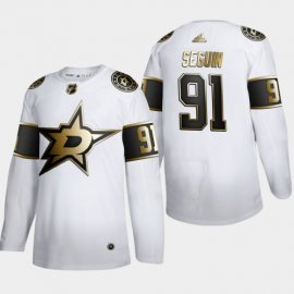 Dallas Stars #91 Tyler Seguin Mens Adidas White Golden Edition Limited Stitched NHL Jersey