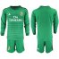 Real Madrid Blank Green Goalkeeper Long Sleeves Soccer Club Jersey