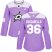 Adidas Dallas Stars #36 Mats Zuccarello Purple Authentic Fights Cancer Womens Stitched NHL Jersey